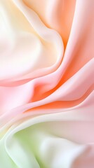 Poster - Abstract pastel gradient resembling flowing silk, soft and elegant, mobile wallpaper.