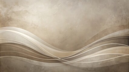 Aufkleber - Elegant Abstract Background with Subtle Wave Design and Neutral Tones