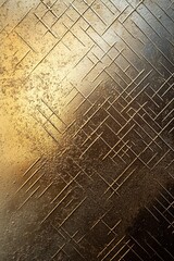 Wall Mural - Embossed metallic texture with gold and bronze tones creating a modern and luxurious abstract background suitable for text overlay