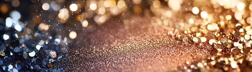 Poster - Luxurious abstract background featuring metallic eyeshadow pigments in vibrant shades, creating a modern, elegant look for design or marketing purposes