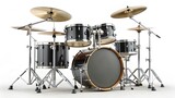 drum kit isolated on white background