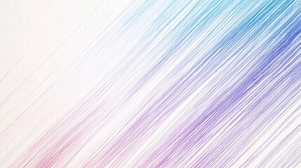 Fototapete - Symmetrical gradient design features minimalist pencil strokes with lavender and blue lines for contemporary decor