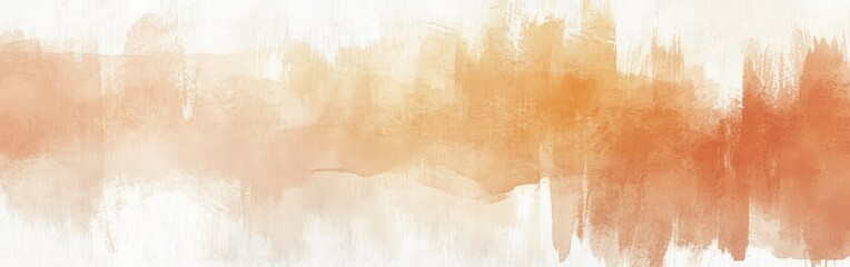 Aufkleber - Elegant pencil strokes create a minimalist design with torn edges in warm amber and peach tones for rustic decor
