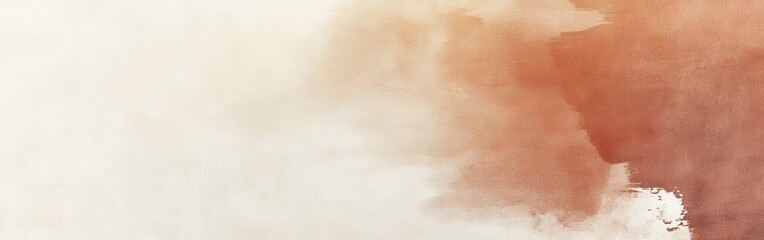 Poster - Minimalist abstract artwork featuring pencil strokes in muted beige transitioning to deep sienna for a soothing earthy effect
