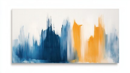 Aufkleber - Bold pencil accompanied by soft white canvas in an artistic display showcasing vibrant color contrast