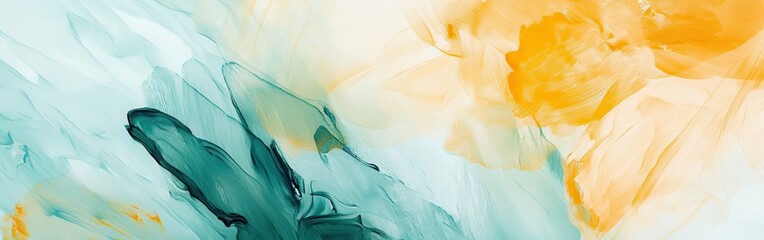 Fototapete - Elegant pencil strokes create a harmonious blend of colors in a calming abstract composition
