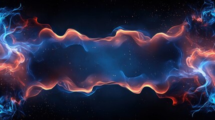 Poster - Mystical Fantasy Borders with Artistic Touches in Vibrant Colors and Ethereal Patterns