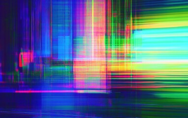 Poster - vibrant abstract motion blur with colorful streaks and patterns, perfect for modern design and artis