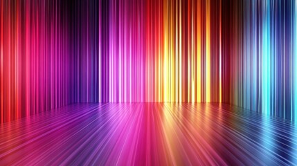 Poster - Vibrant abstract background with colorful light streaks and reflections, perfect for design and creative projects.