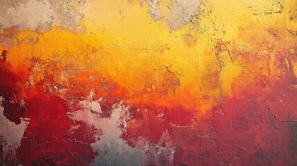Poster - Abstract Colorful Background in Shades of Yellow, Orange, and Fiery Red with Textured Surface for Artistic and Creative Projects