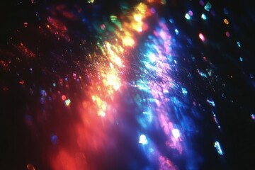 Poster - Colorful abstract light patterns creating a mesmerizing visual experience, perfect for background or artistic projects.