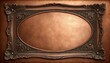 © Backgrounds Textures - Vintage embossed copper background with ornamental frames