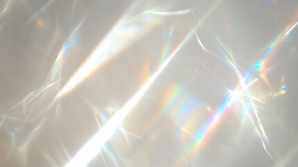 Poster - a shimmering background with soft light reflections and delicate rainbow hues, perfect for abstract 