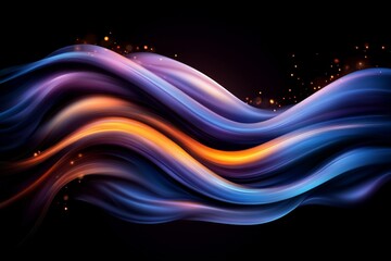 Poster - A clean vector design of fireworks with curved trails and soft, glowing edges, suitable for festive web graphics