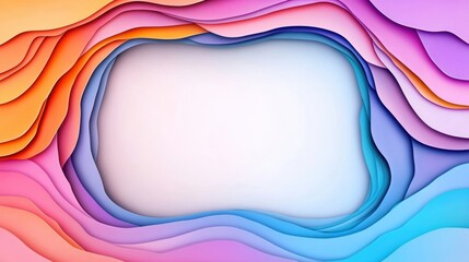 Poster - Vibrant abstract background with layered waves in warm and cool colors, perfect for creative projects and design.