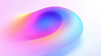 Poster - a vibrant, abstract wave of color blending blue, pink, and purple, creating a sense of fluid motion 