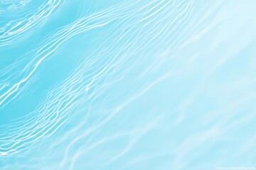 Poster - Soothing blue water surface with gentle ripples and reflections, creating a tranquil and serene atmosphere.