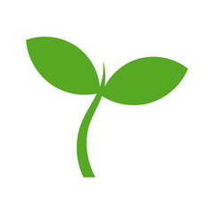 Wall Mural - green plant icon. png illustration.