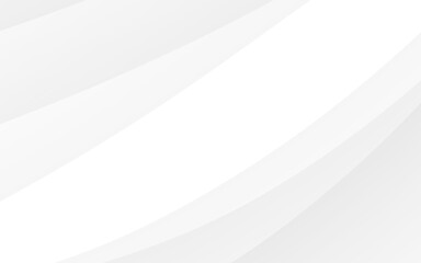 Poster - Subtle white diagonal waves background gray light smooth