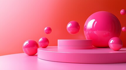 Poster - A diverse display of 3D geometric figures such as cones, cylinders, and spheres, hovering over a bright backdrop