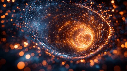 Poster - Experience an abstract 3D interface with beautiful colors and dynamic visuals