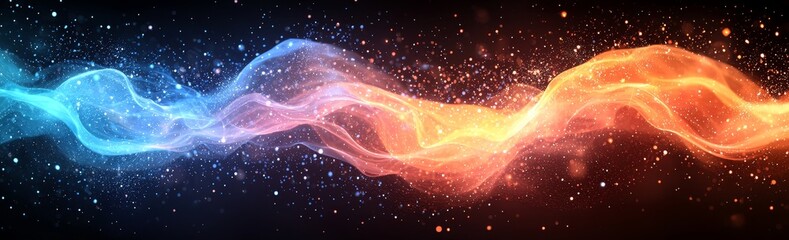 Fototapete - Abstract motion light background in 3D cartoon rendering
