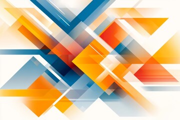 Poster - A vector image of fireworks with bold, geometric shapes and bright gradients, suitable for modern event posters