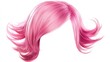 © Happy - Isolated transparent PNG of a pink wig. s 250