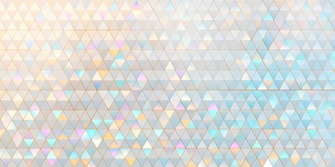 Wall Mural - iridescent triangle pattern