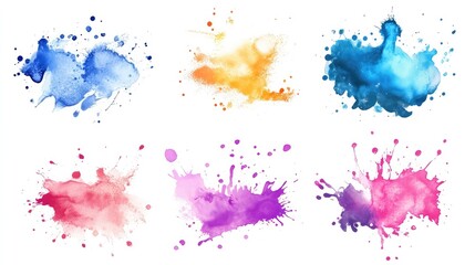 Poster - Collection of ink splatter effects, adding a grunge touch to design projects.