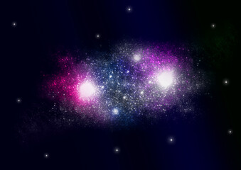 Wall Mural - galaxy in a free space.