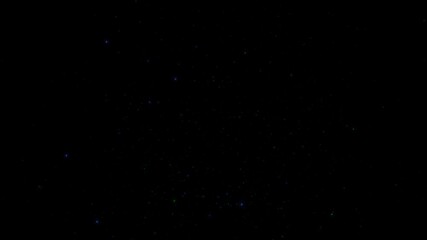 Wall Mural - blue and green particles rising on black 4k loop features particles of green, blue, and aqua, rising