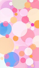 Poster - Abstract pastel circles background websites presentations and more!