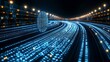 © DARIKA - A digital AI background with a circuit board face outline and flowing binary data, representing the fast-paced revolution of artificial intelligence and machine learning