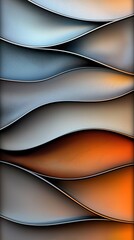 Poster - Fluid wave patterns abstract art digital design minimalist aesthetic modern environment visual harmony