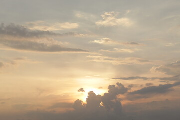 beautiful sky with natural gradations. thick clouds in the dusk sky on a winter night. image of a cl