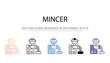 © Graphicsmine - Mincer icon design with white background stock illustration