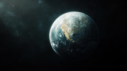 Canvas Print - a stunning view of planet earth from outer space north america visible