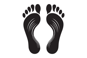 Footprints vector