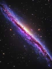 galaxy with bright star