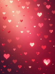 Poster - Backgrounds Of Hearts Are Often Used In Art And Design To Evoke A Sense Of Nostalgia And Emotional Depth Instantly. 00001