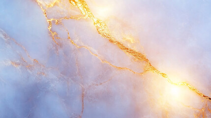 Poster - Marble Surface With Subtle Gold Veins Creating an Elegant and Luxurious Backdrop for Design Projects