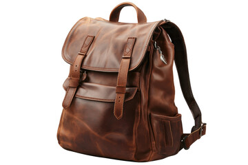 Isolated Detailed Leather Backpack