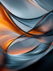 Poster - Dynamic waves of glowing liquid patterns abstract art fluid environment creative viewpoint energetic concept