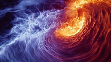 Fluid dynamics turbulence patterns visualized with heat transfer and plasma reaction effects in highenergy systems