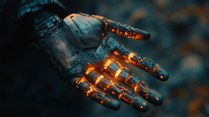 Poster - Connection between human hand and robotic hand evokes deep emotions