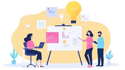Poster - Teamwork Presentation: Business Strategy, Data Analysis, and Collaborative Innovation