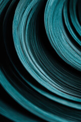 Poster - Explore the Elegance of Fluid Abstract Blue Curves: A Modern Design Masterpiece in Graphic Textures and Patterns for Innovative Artistic Inspiration