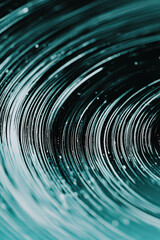 Poster - Vibrant Dynamic Swirl Patterns in Aqua Tones – Perfect Abstract Visual Resource for Modern Designs