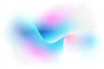 Poster - A vibrant and abstract swirl of blue and pink colors against a white background, perfect for modern designs, digital art, or as a stylish background for various projects.